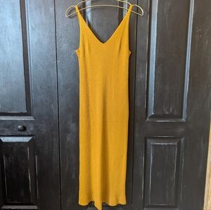 Mustard Yellow Sleeveless Dress
